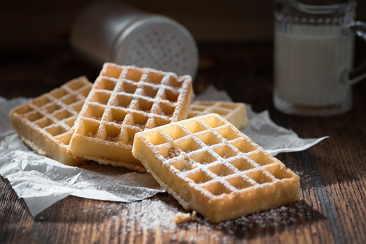 Verse Brusselse wafels in tearoom San Marco Roeselare